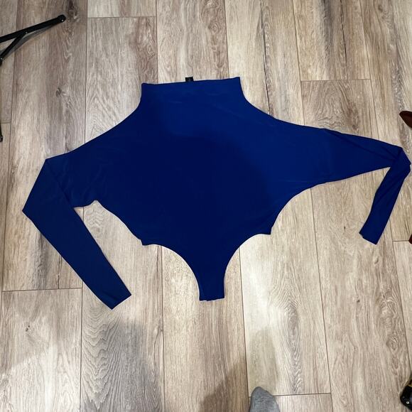 NORMA KAMALI Women’s All In One Bodysuit Size M In Berry Blue - Picture 6 of 11